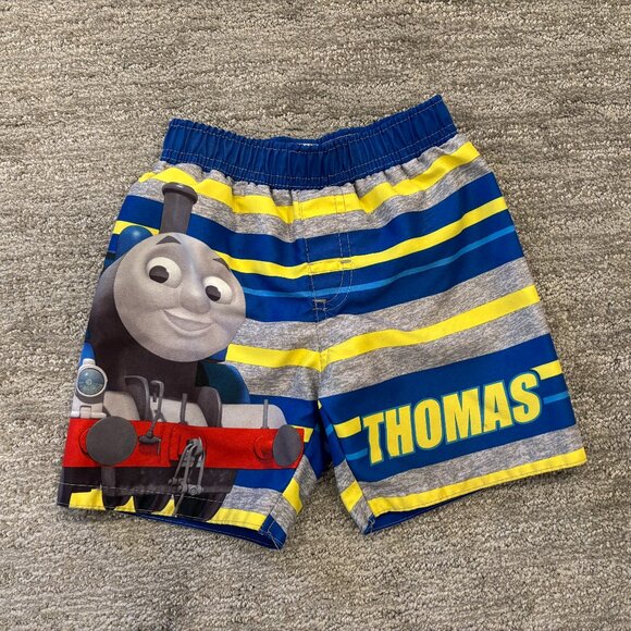 Thomas the Tank Swim Trunks - Train Swim Shorts - Size 2T - Nickelodeon - Picture 1 of 5